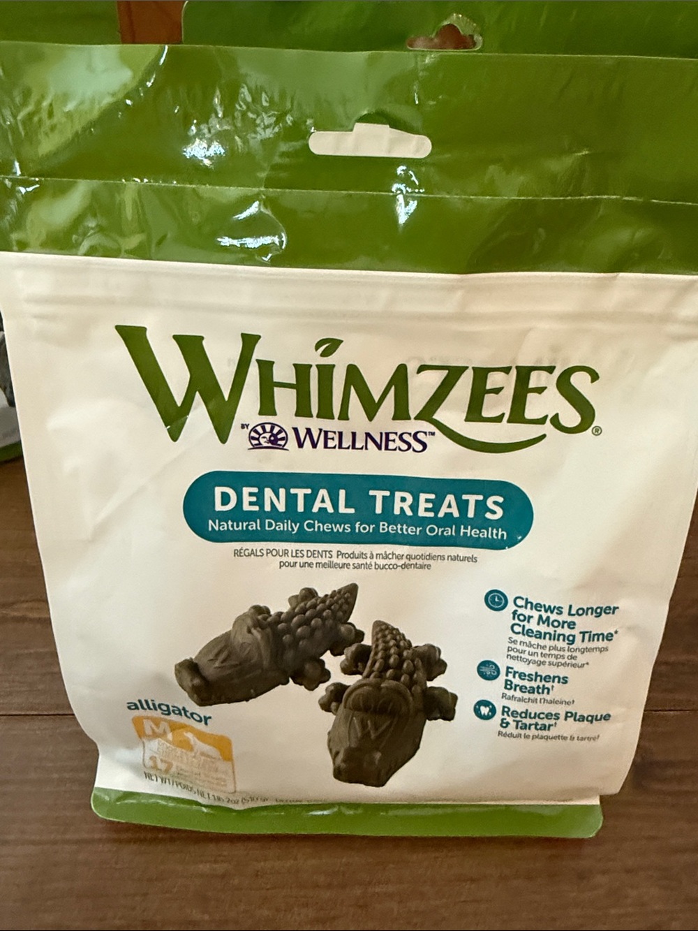 Green Dental Treats for Small Pets - Alligator Chews